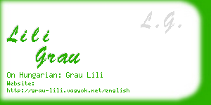 lili grau business card